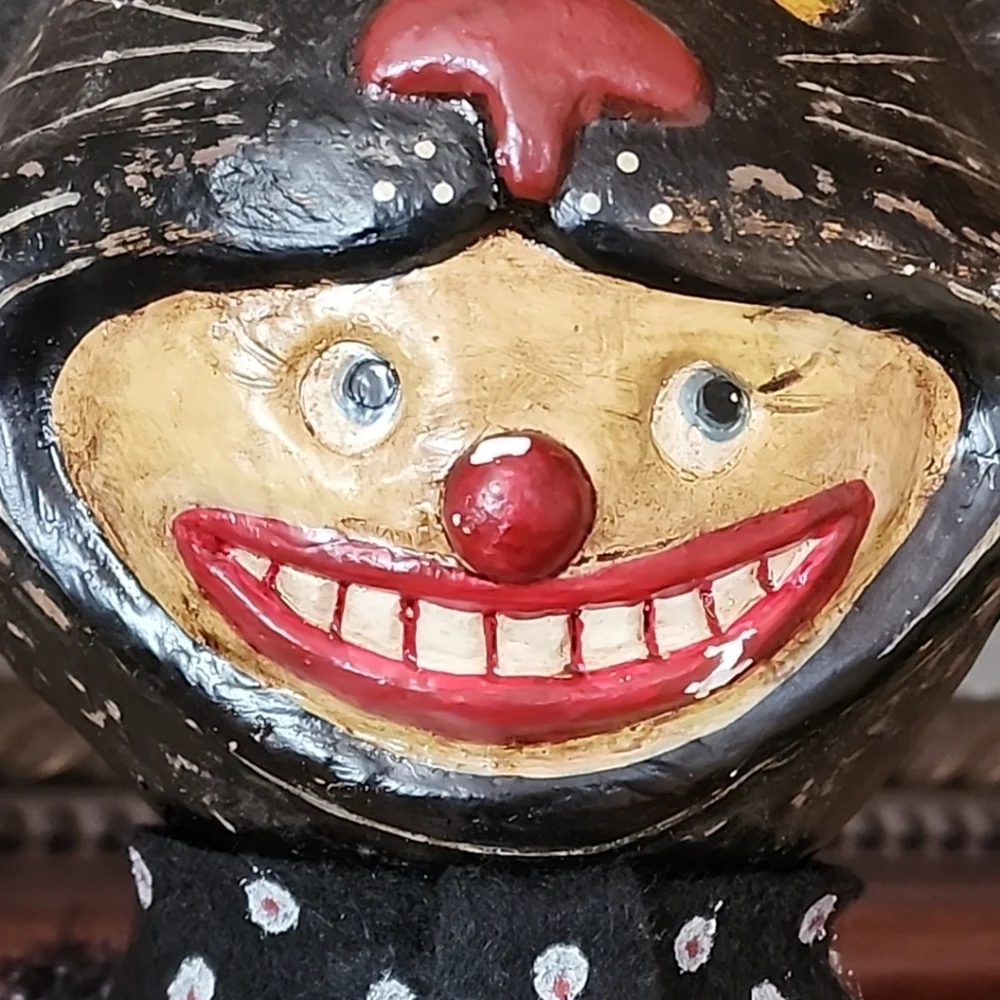 Bethany Lowe Allen Black Cat Retired Paper Mache Halloween Quirky Trick 13" - Picture 2 of 16